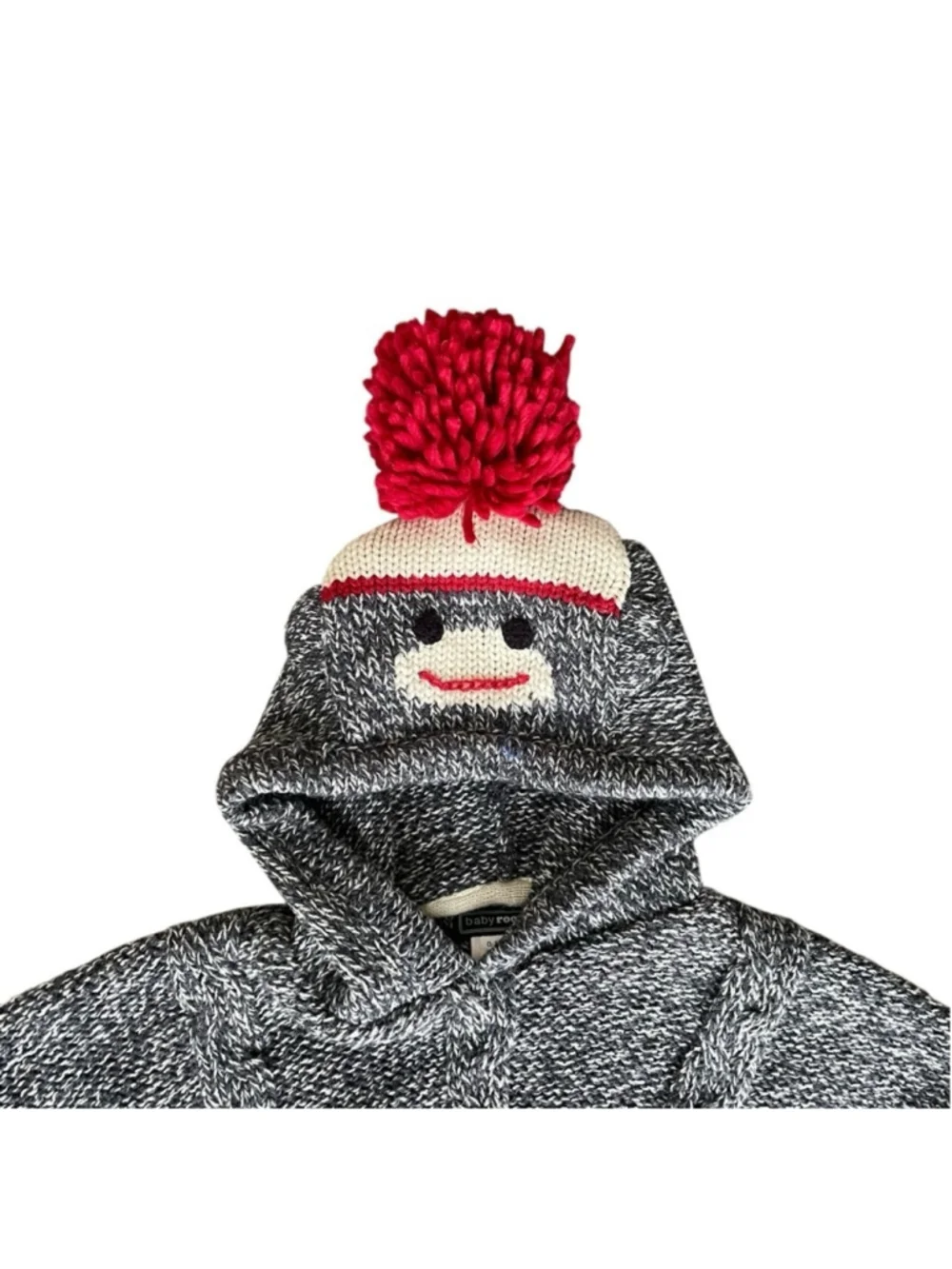 ROOTS BABY Monkey Face Poncho Sweater 0-12M